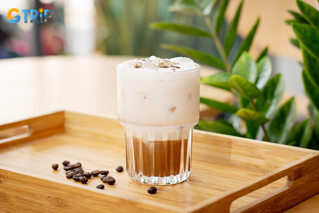 JOLI's take on coconut coffee incorporates a hint of vanilla into their coconut cream, creating a subtly sweet version that's extremely popular with younger locals