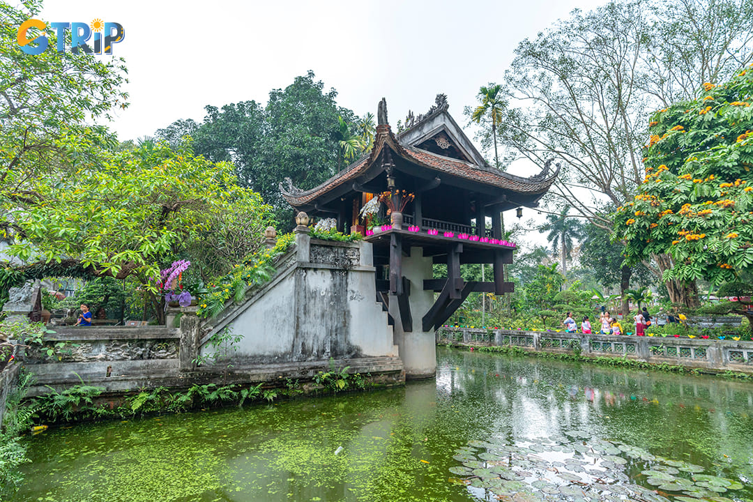 Just steps away from Ba Dinh Square stands the iconic One Pillar Pagoda, one of Vietnam's most distinctive Buddhist temples