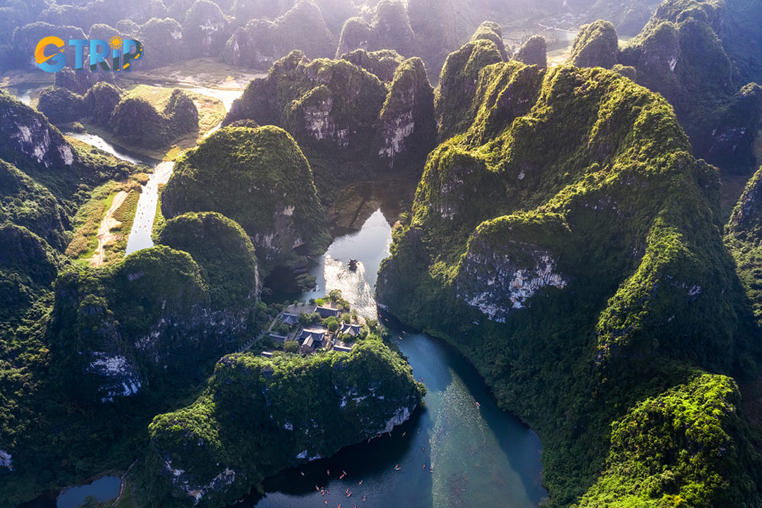 Natural karst tower of Trang An