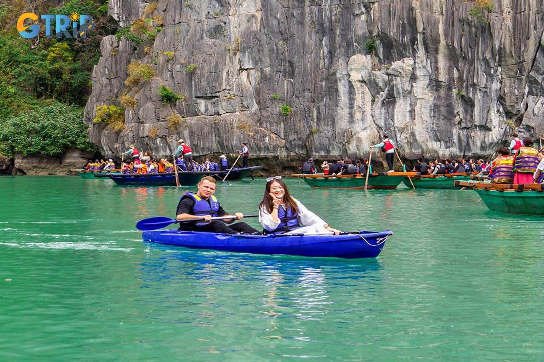 Kayaking in Bai Tu Long Bay offers an unforgettable sea kayaking adventure through tranquil waters and hidden lagoons