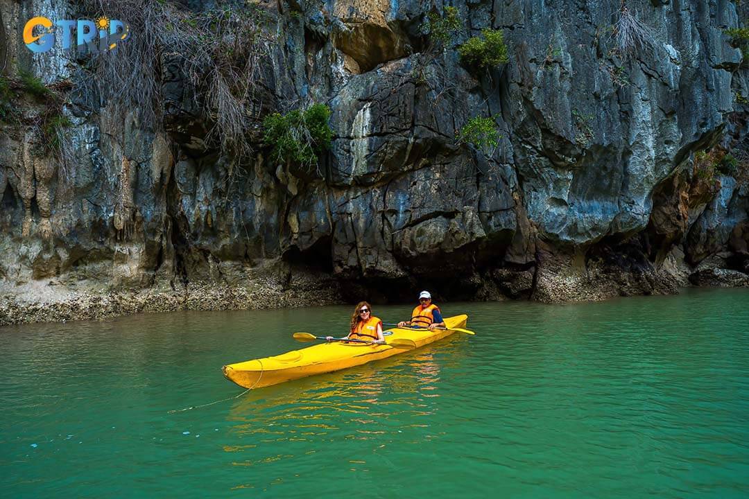 Kayaking in Ha Long Bay offers an up-close experience of the stunning limestone islands and serene waters, perfect for both beginners and adventurers in August