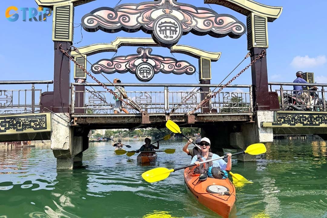 Kayaking on the Hoai River leads you to the heart of Hoi An's Ancient Town