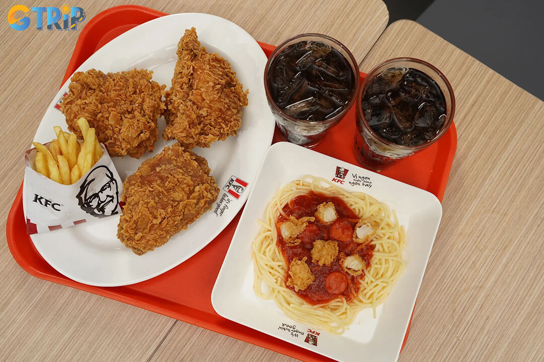 KFC Vietnam blends its world-famous fried chicken with local flavors, offering Hanoi diners a familiar yet uniquely Vietnamese fast-food experience