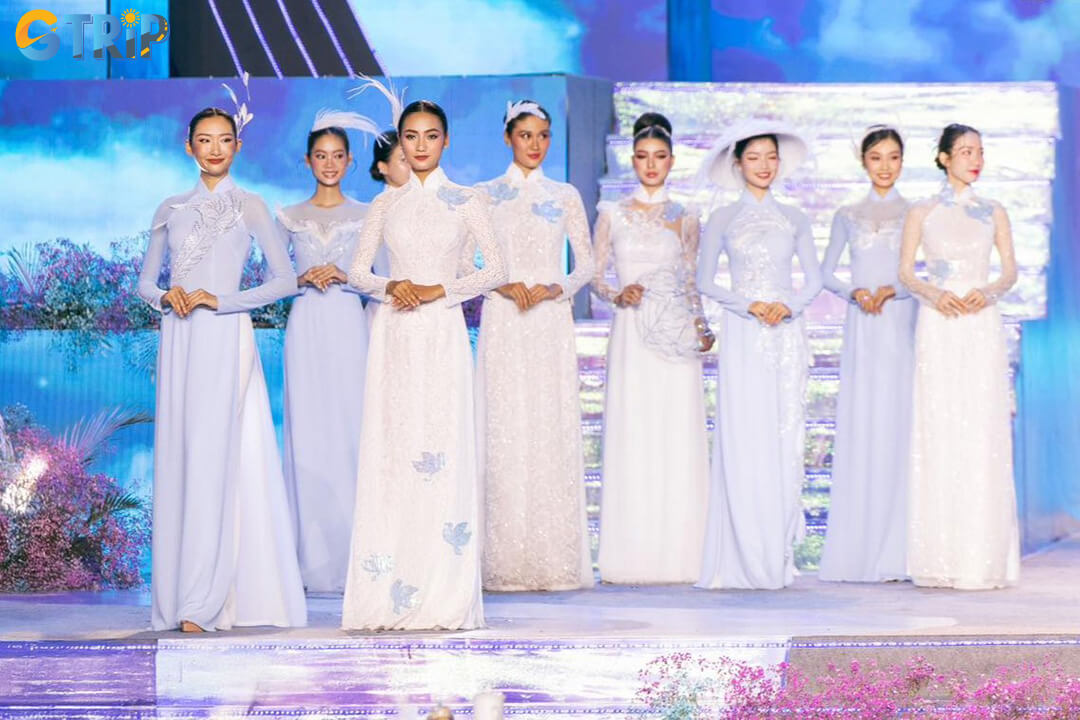 KINZU is a luxury ao dai boutique known for couture-level craftsmanship, premium fabrics, and elaborate designs tailored for weddings and high-profile formal occasions