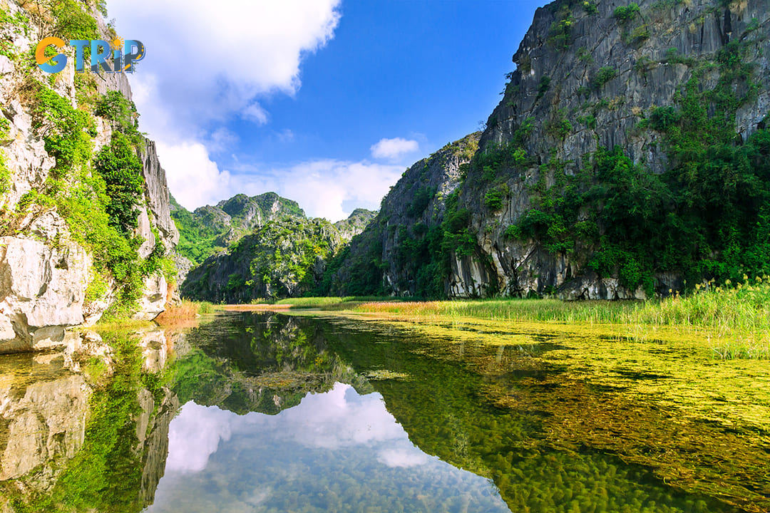 Limestone karst formations of Van Long