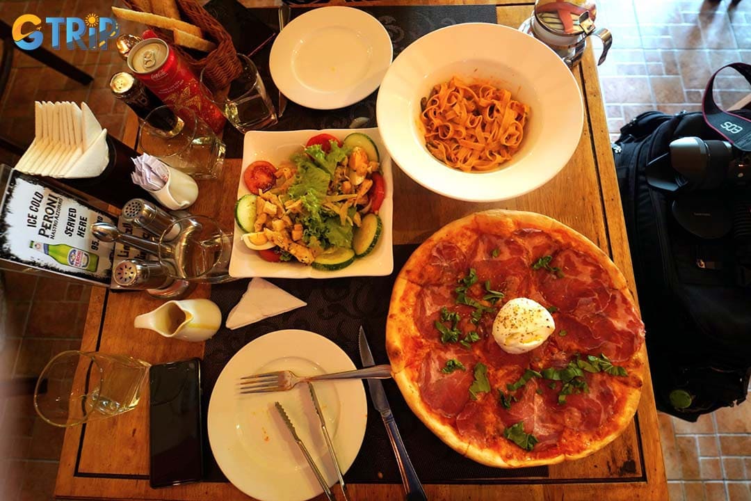 Limoncello Da Nang is a long-running Italian favorite serving traditional recipes, wood-fired pizza, and classic trattoria-style dining