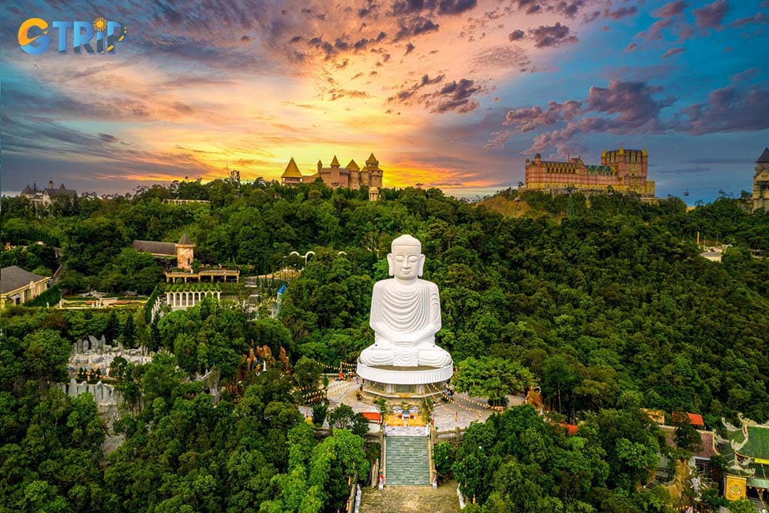 Linh Ung Pagoda is a serene spiritual sanctuary, highlighted by a 27-meter white Buddha statue, misty mountain views, and panoramic scenery overlooking Da Nang City