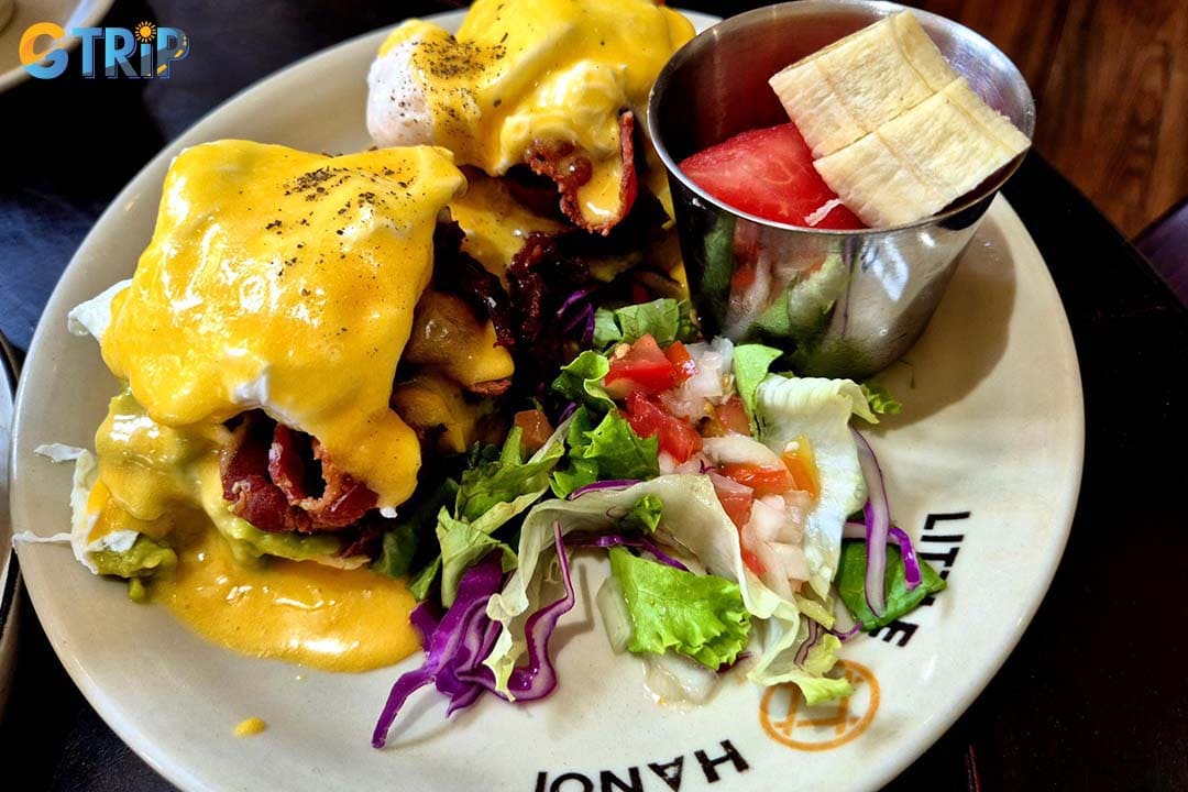 Little Hanoi Egg Coffee offers signature egg coffee and eggs benedict dishes