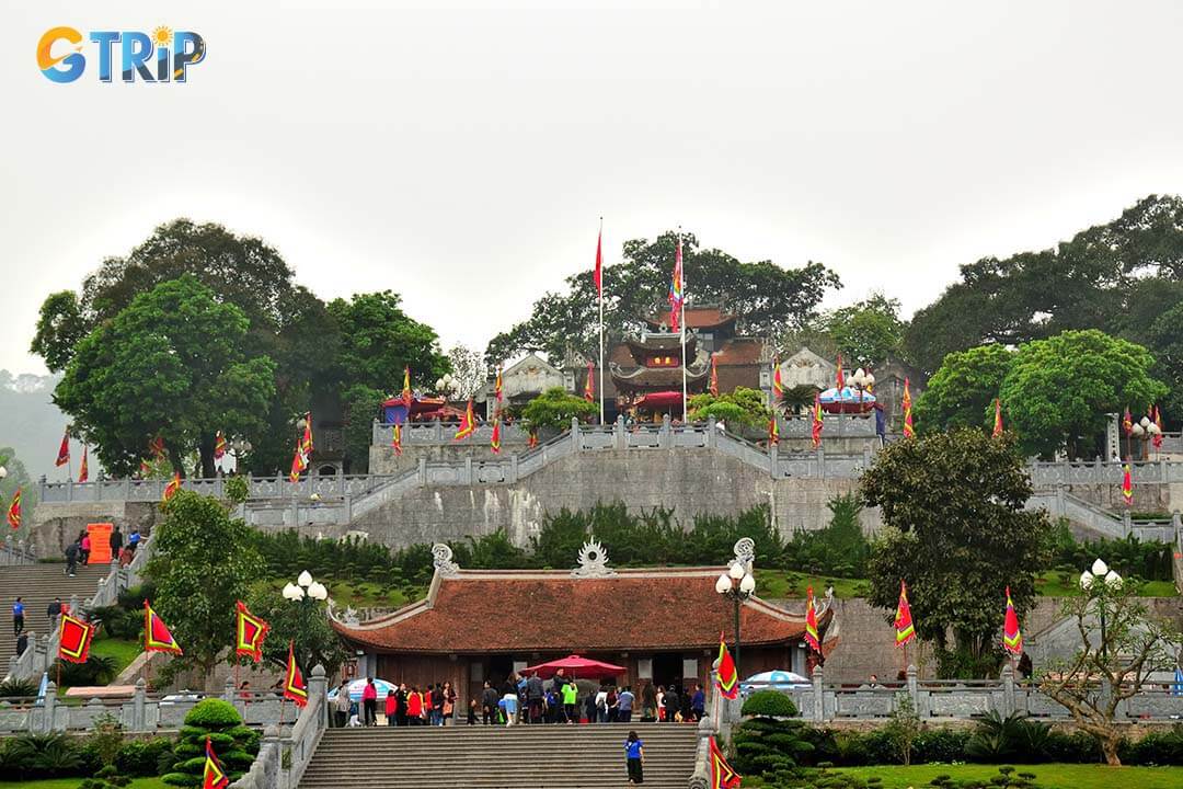 Many people come to the temple during the festival season