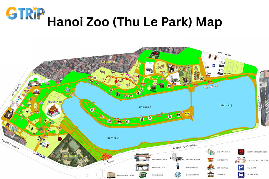 Map of Hanoi Zoo