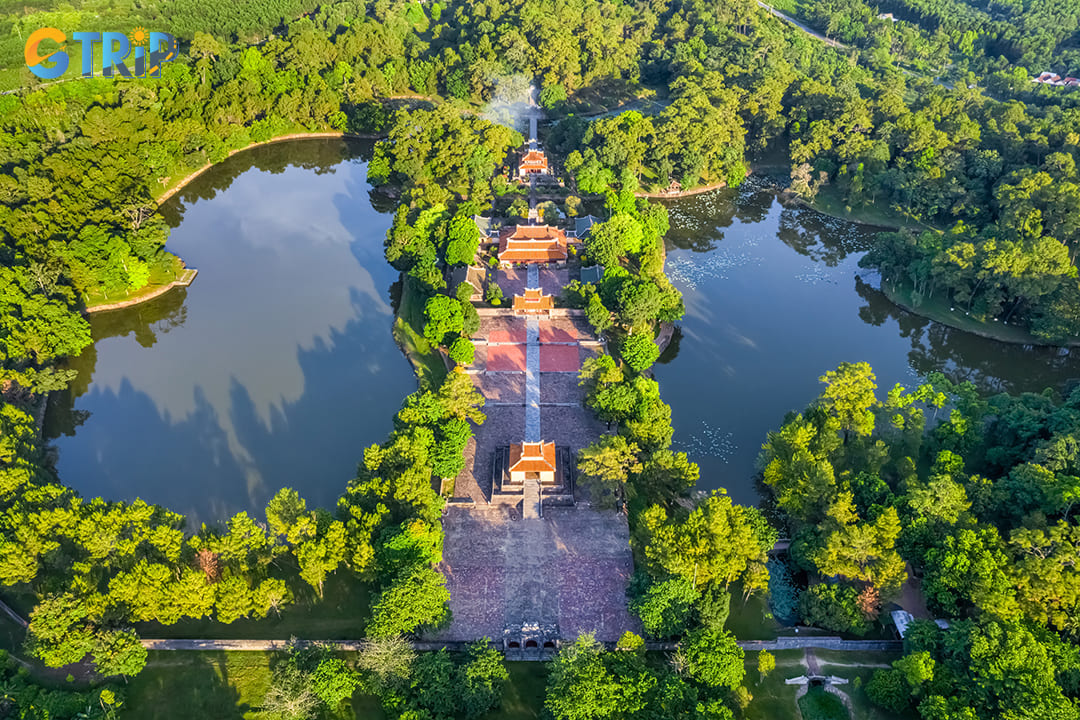 Minh Mang Tomb stands out for its balance between nature and architecture