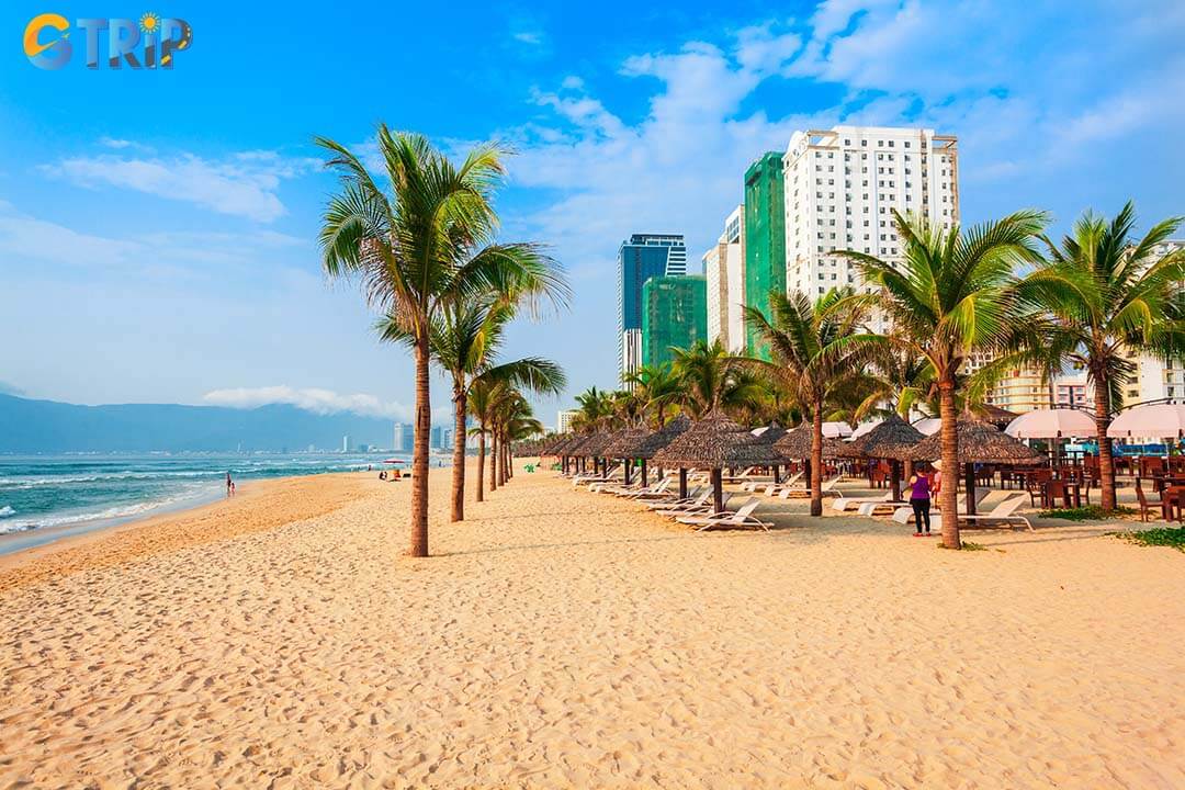 My Khe Beach stretches along Da Nang’s central coastline, offering an ideal blend of pristine seaside scenery and easy access to resorts, dining, and major city attractions