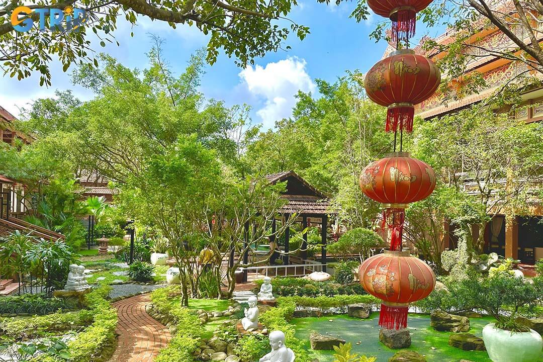 Nam Son Pagoda offers a serene, heaven-like sanctuary with harmonious architecture and tranquil spaces that invite reflection, and unforgettable photo moments