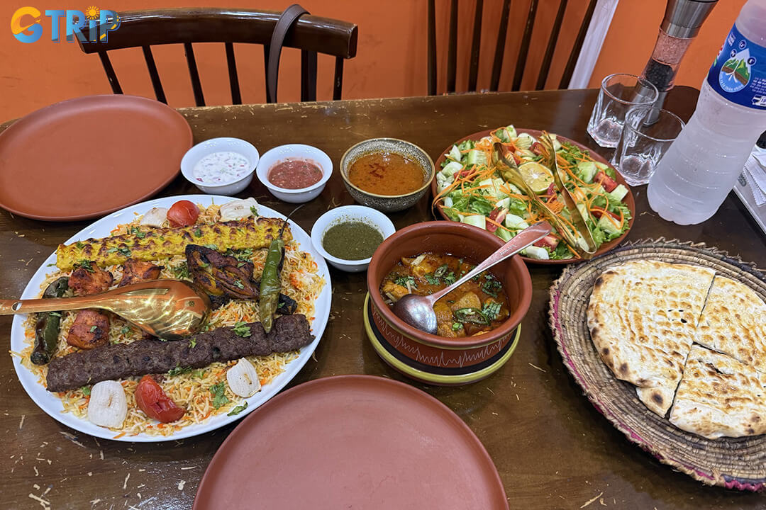 NAN N KABAB is a popular Hanoi spot for authentic Halal kebabs and freshly baked naan, served in a casual yet welcoming setting