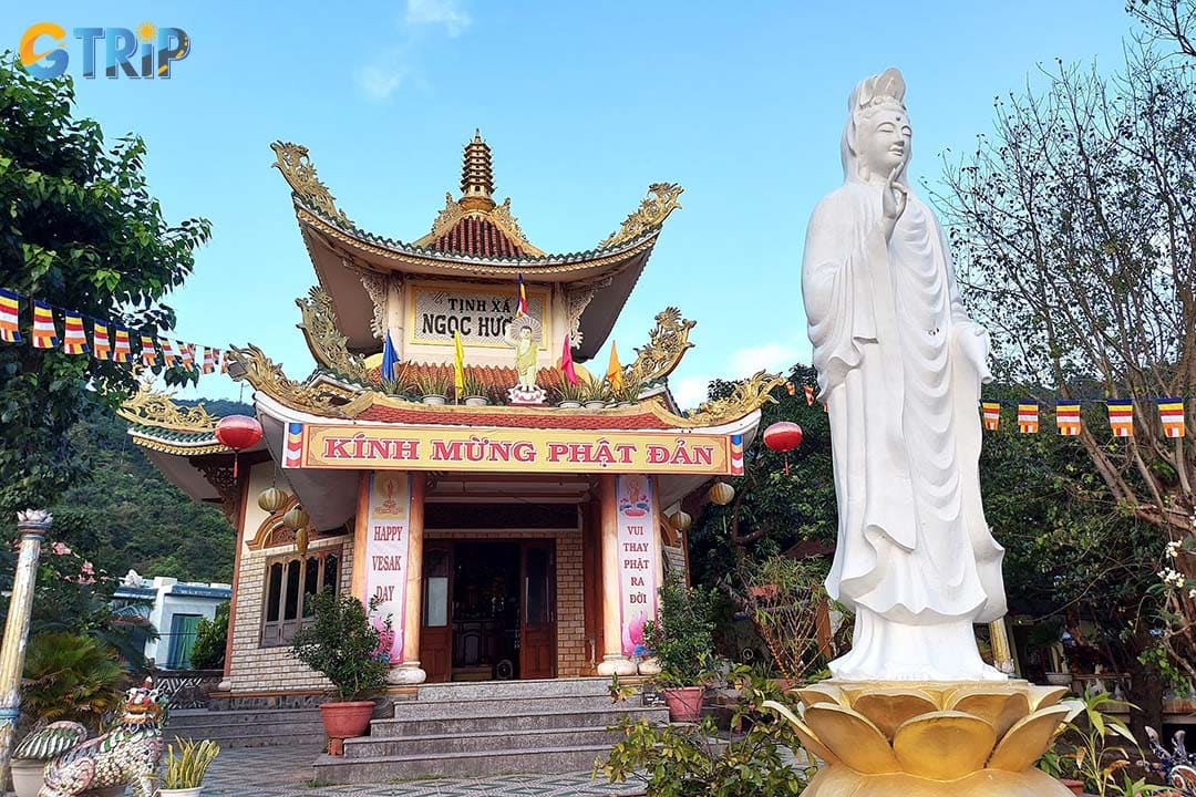 Ngoc Huong Monastery is a peaceful spiritual site in Bai Huong Village