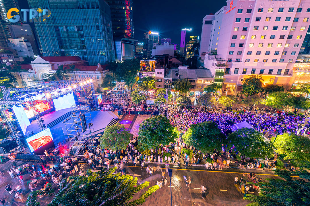 Nguyen Hue Walking Street serves as the venue for some of Ho Chi Minh City’s most spectacular events and festivals