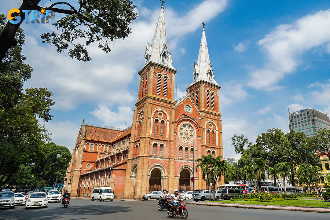 Notre Dame Cathedral is centrally located in District 1 of Ho Chi Minh City, making it easily accessible by various means of transportation
