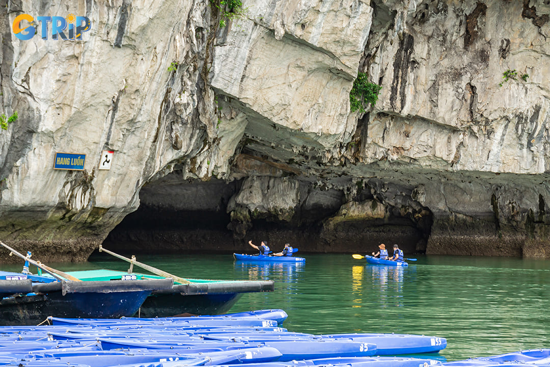 One of the most popular activities at Luon Cave is kayaking through its stunning natural archway