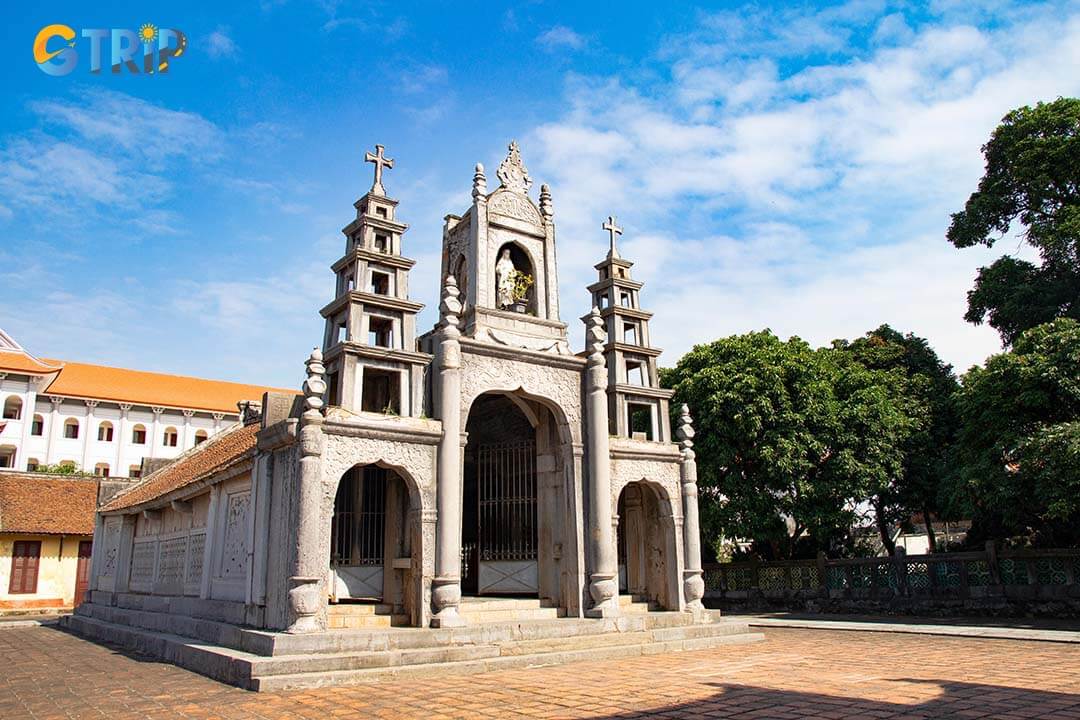 A view of Phat Diem Stone Cathedral