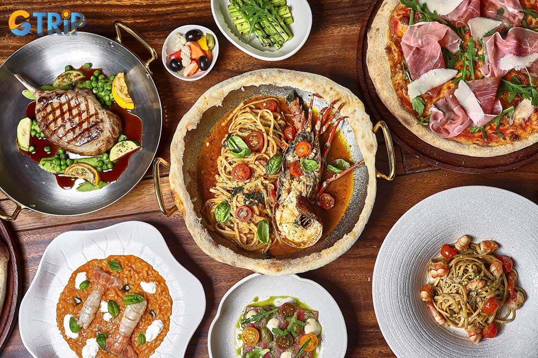 Osteria al Mare is a beachfront Italian restaurant inside Hyatt Regency Danang Resort and Spa serving authentic Milanese-inspired cuisine