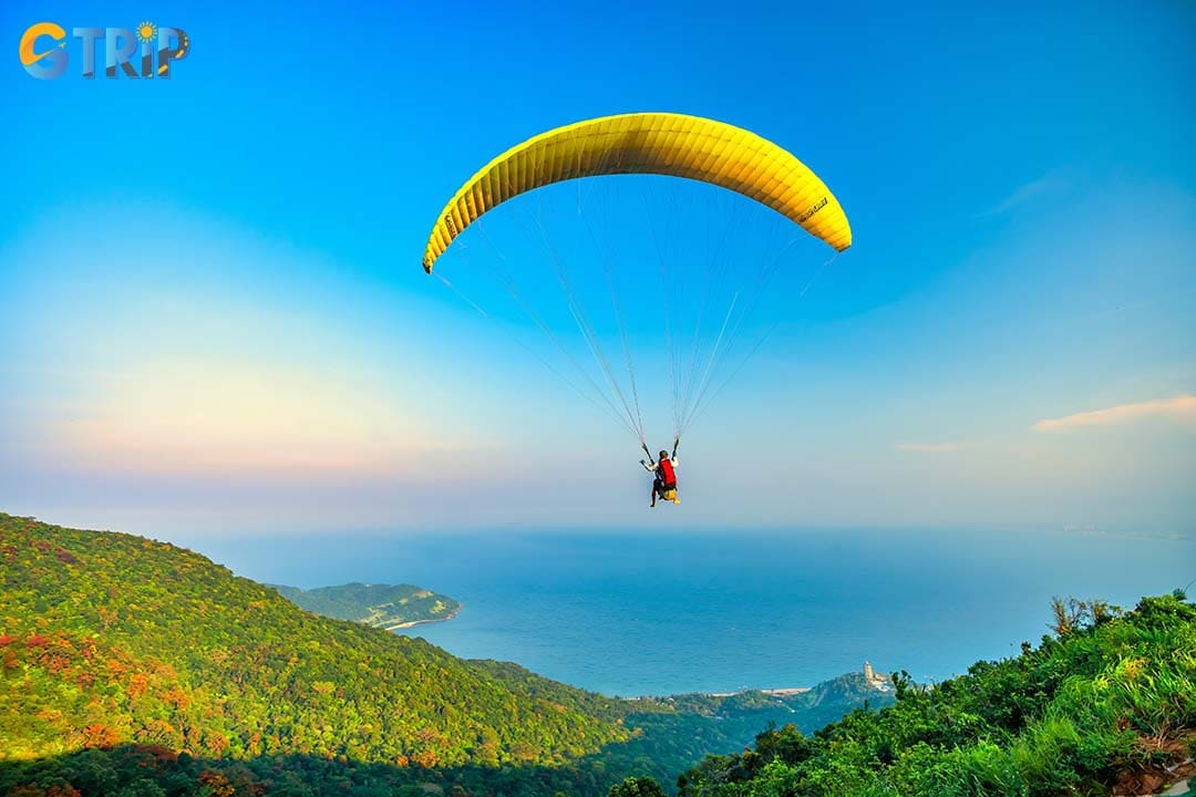 Paragliding in Da Nang offers an exhilarating, bird's-eye view of one of Vietnam’s most spectacular coastlines