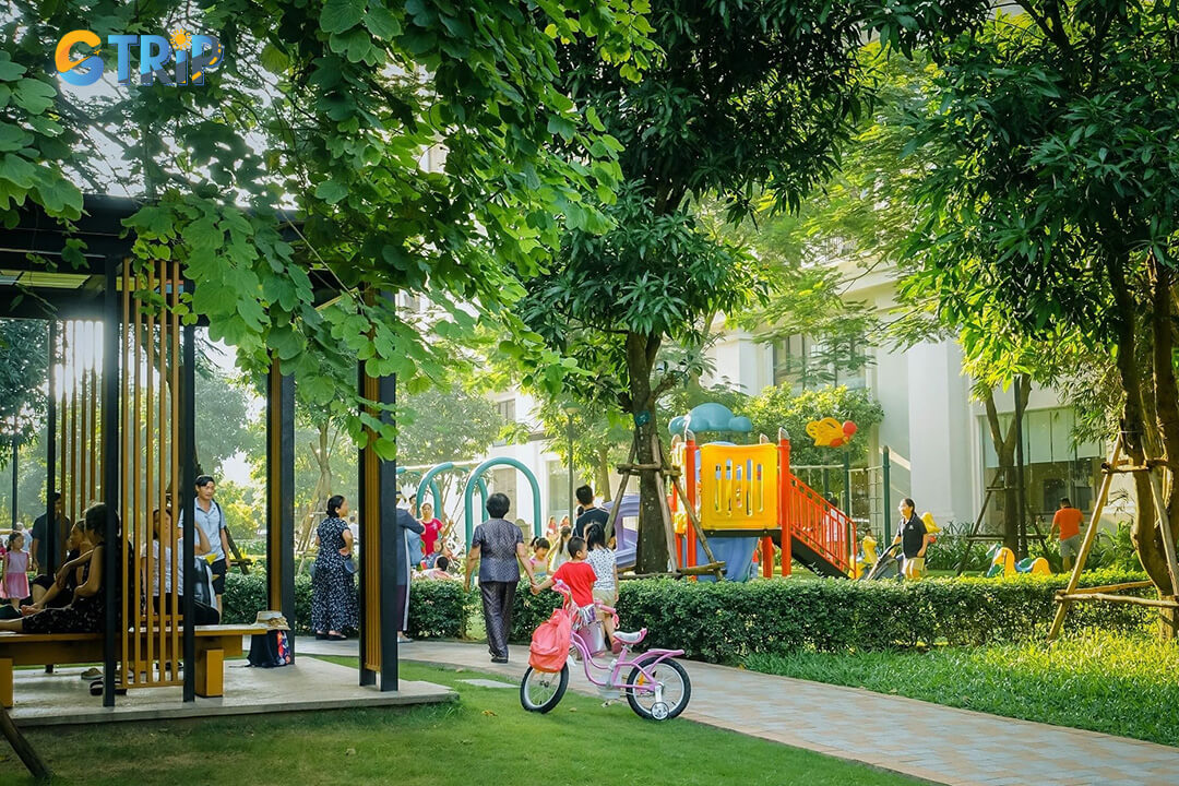 Park Hill Park is a beautifully landscaped, free-access green space next to Vinpearl Aquarium, perfect for relaxing, playing