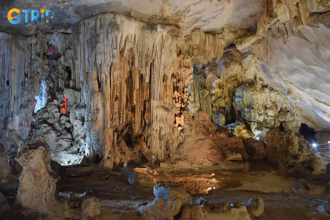 People learn about spiritual rituals and the symbolic meanings behind the cave’s formations