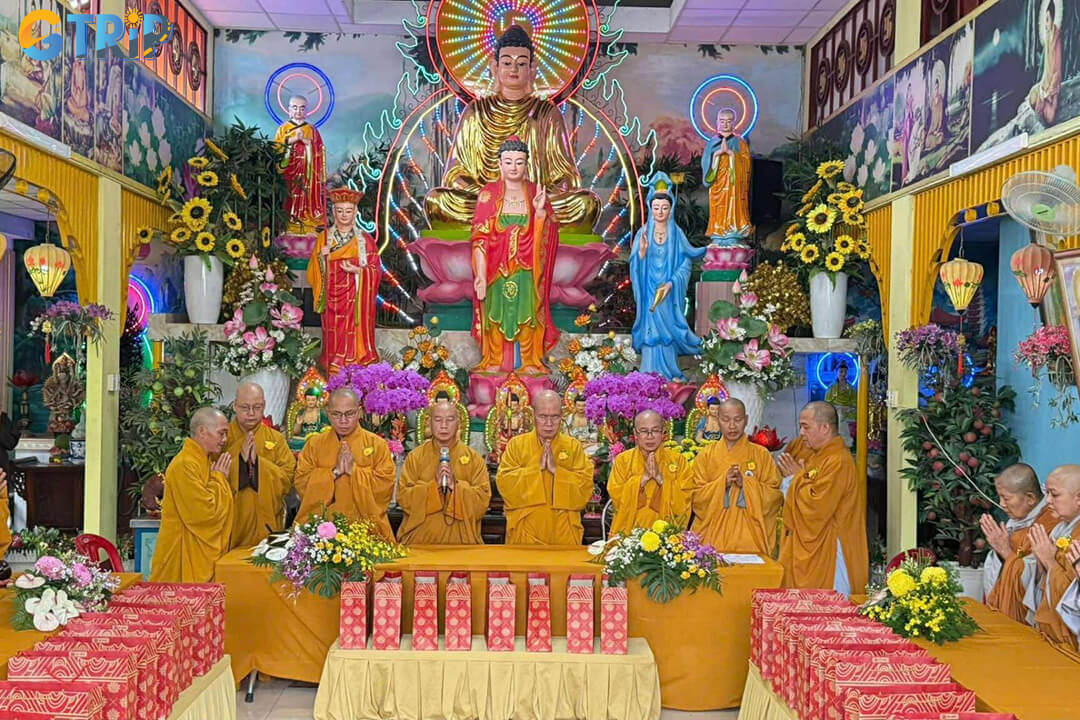 Phap Hoa Pagoda embodies compassion in action through free vegetarian meals, scholarships, and community support that extend its Buddhist mission beyond worship
