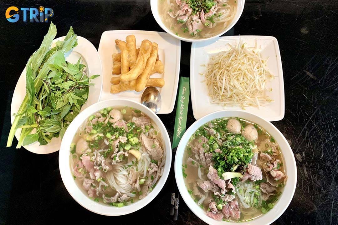 Pho Ba Mai is an affordable neighborhood pho spot in Hoa Xuan Ward serving authentic local-style beef noodle soup