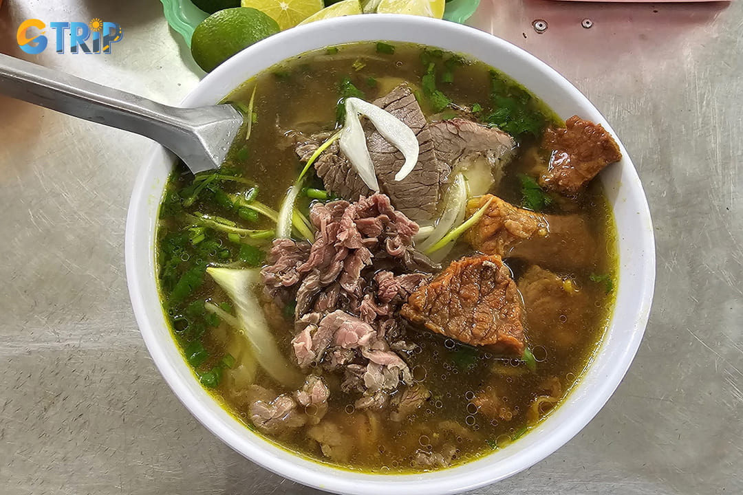 Pho Bo Goc Gao stands as a testament to Hanoi's authentic pho tradition with its remarkably flavorful broth and exceptionally tender beef