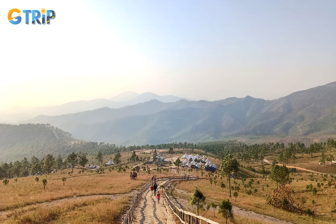 Phuong Hoang Peak hiking route offers a thrilling experience with breathtaking landscapes and diverse terrain