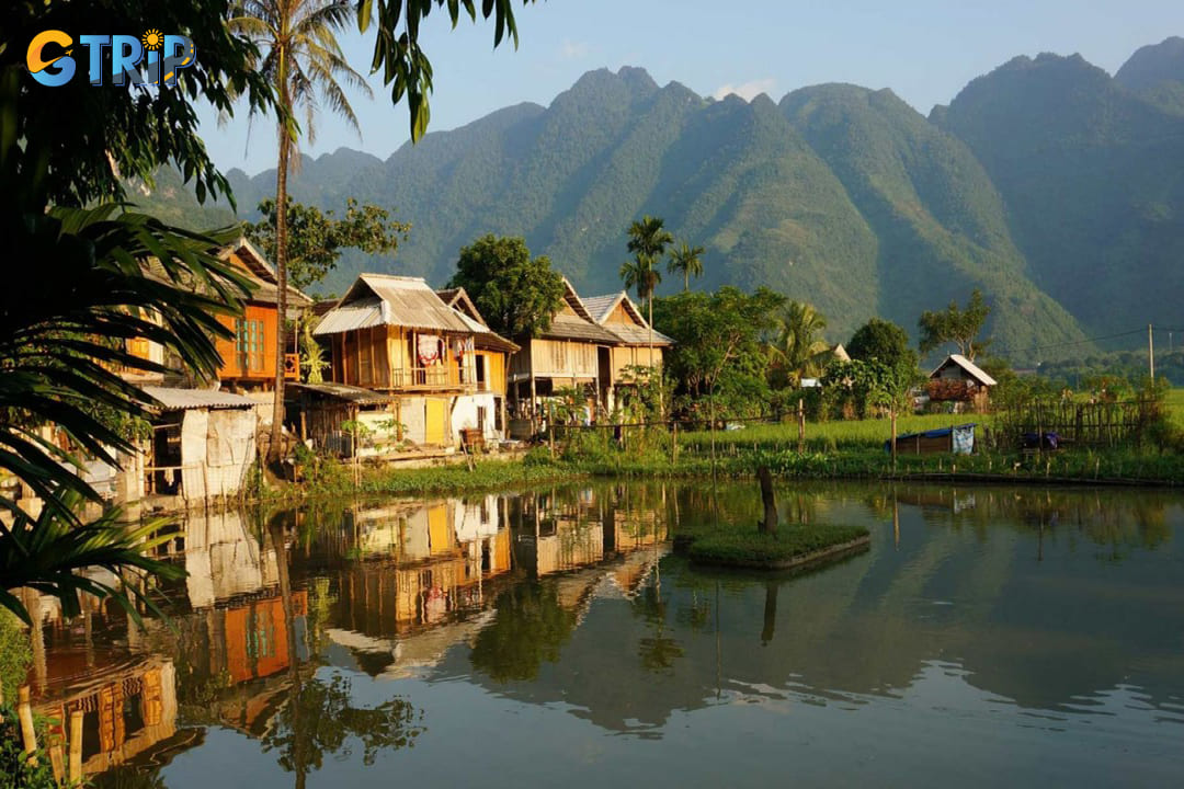 Pom Coong village provides a peaceful, culturally rich experience just a short walk or bike ride from Lac Village