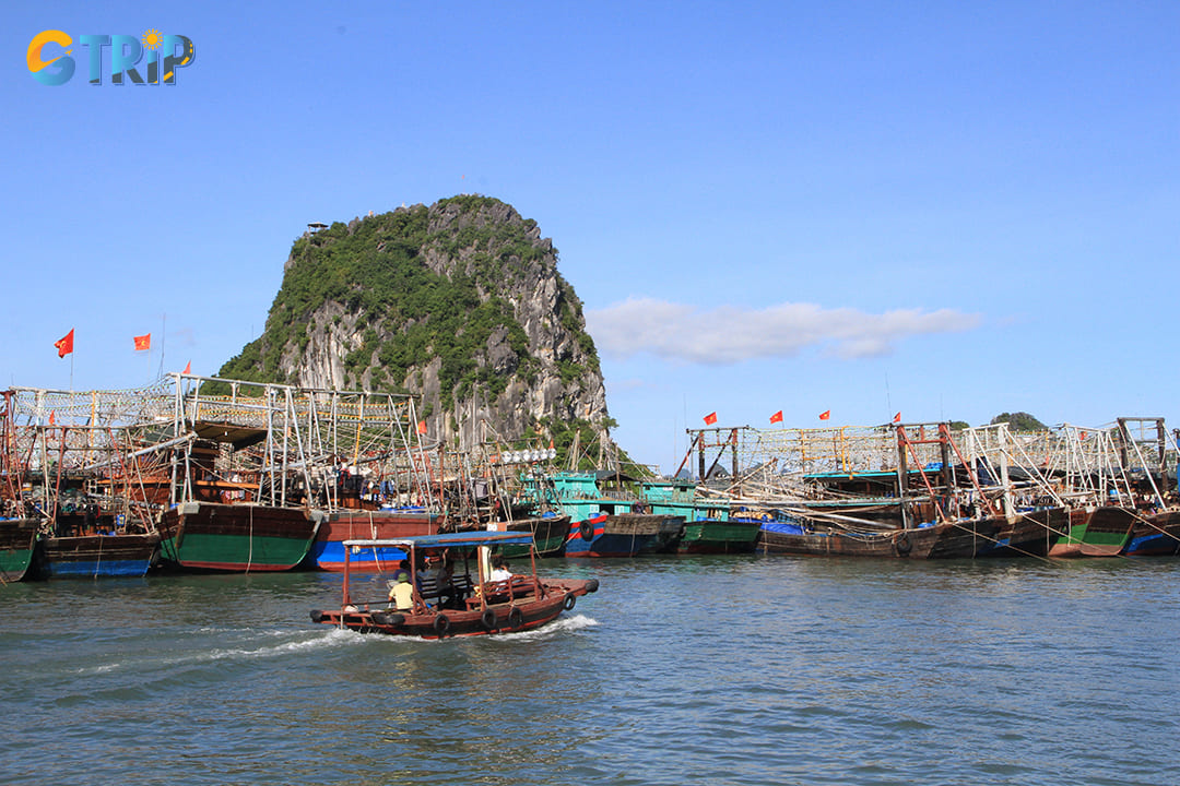 Reach Van Don port to get to Ngoc Vung Beach