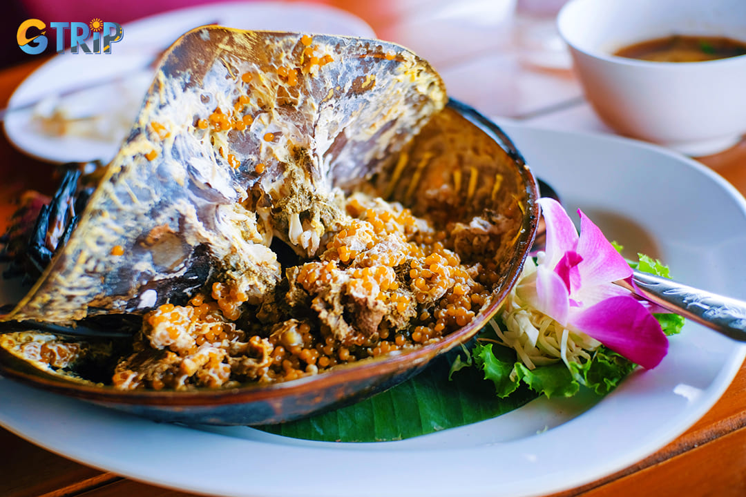 Sam, or horseshoe crab, is a unique seafood delicacy in Ha Long