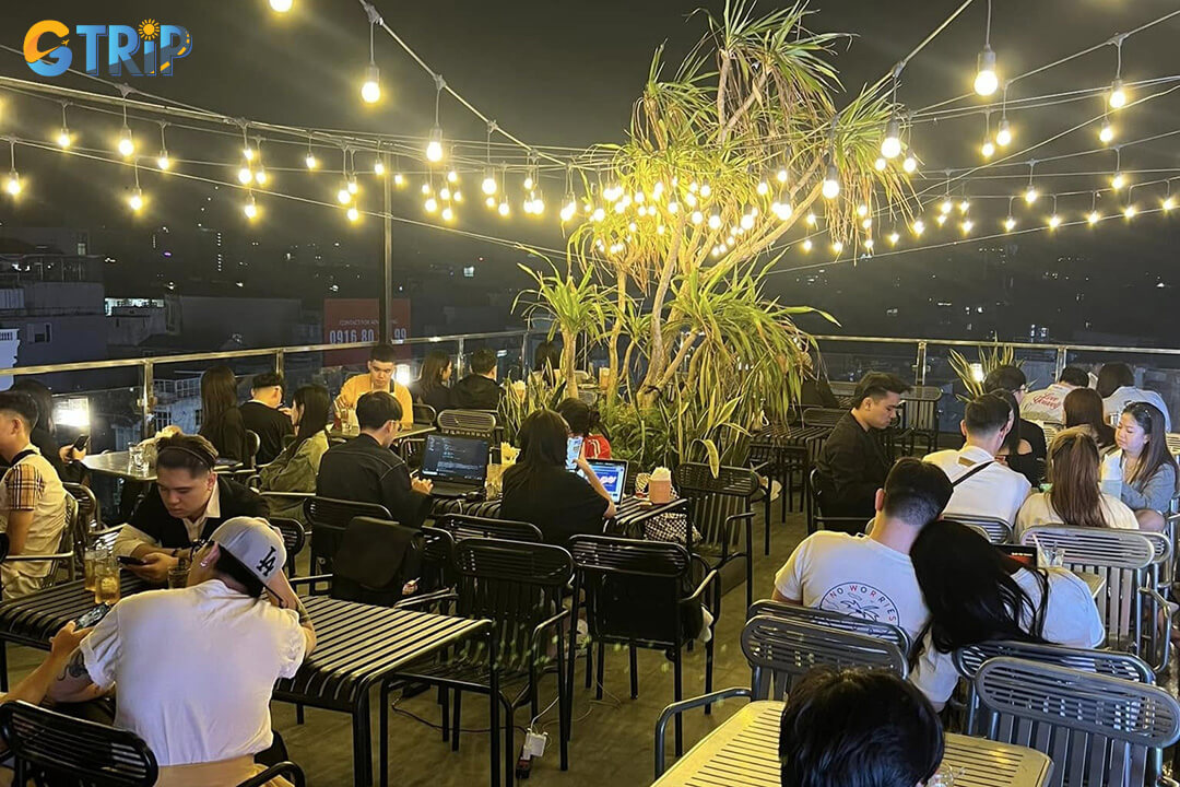 Savor breathtaking panoramic city views at ARIES Rooftop Coffee