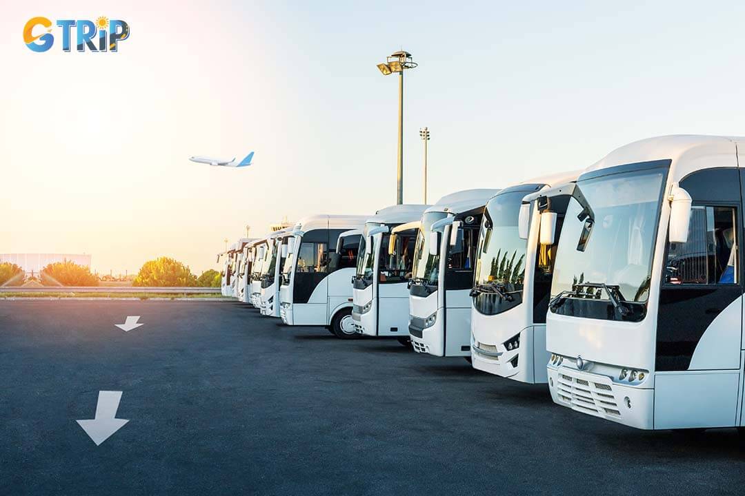 Shuttle buses are comfortable and provide air conditioning for a pleasant journey