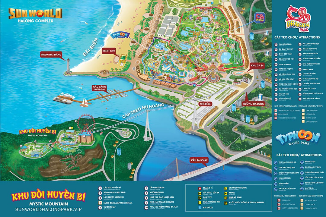 Map of Sun World Ha Long