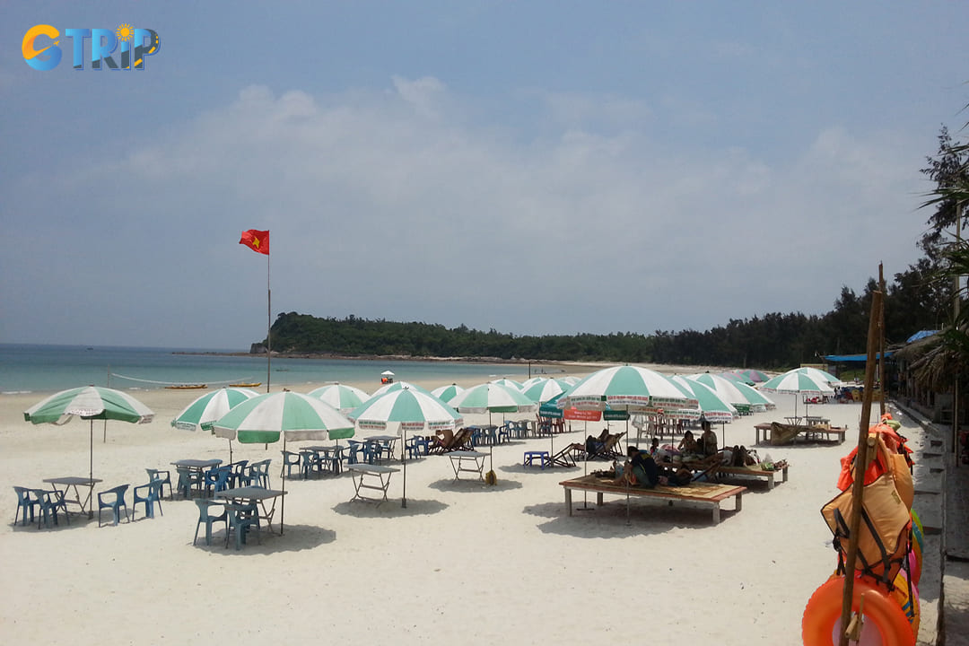 Sunbathing at Quan Lan Beach is the perfect way to relax and recharge