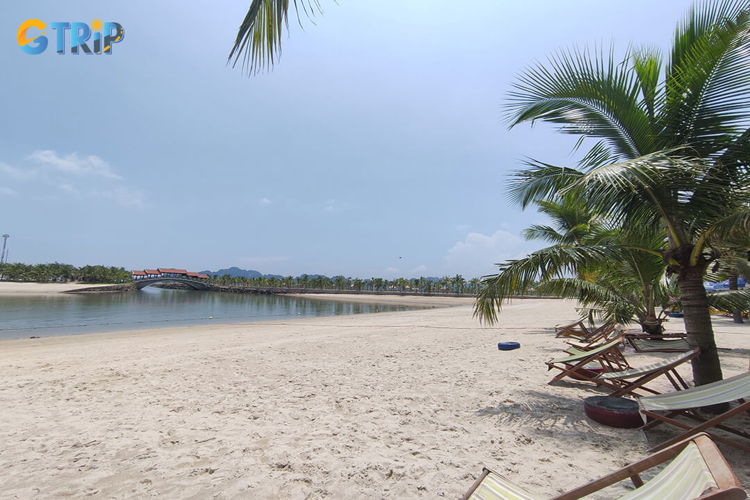 The beach is perfect for sunbathing