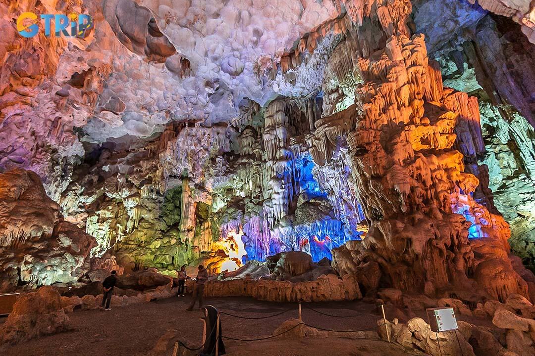 Sung Sot Cave is one of the most extensive, most beautiful caves in Ha Long