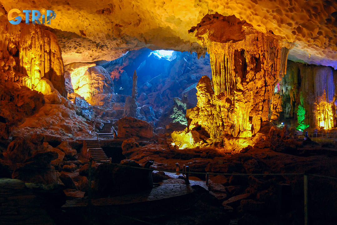 Sung Sot Cave is an essential stop for anyone exploring Ha Long Bay