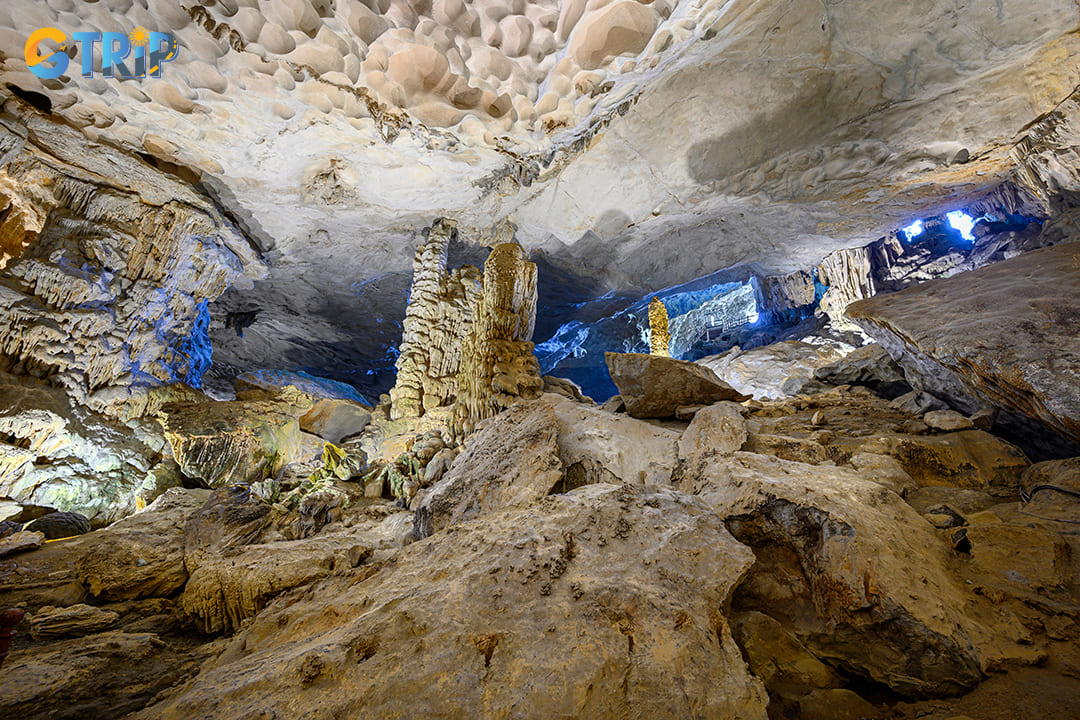 The first main chamber of Sung Sot Cave