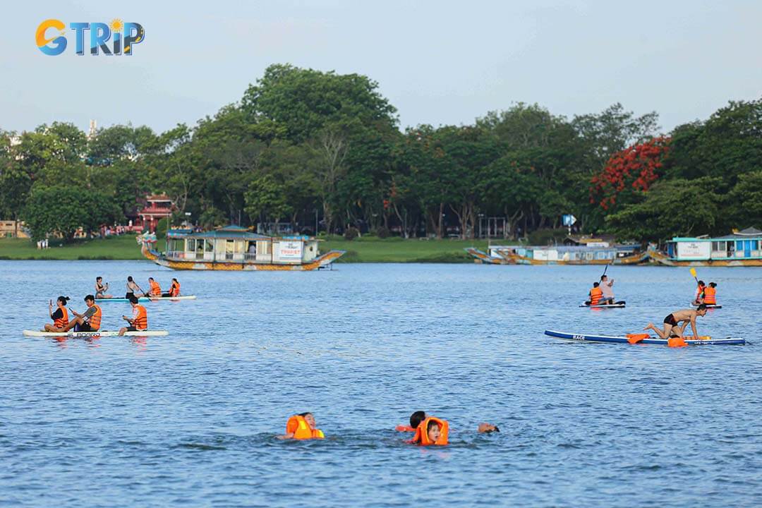 SUP on the Perfume River offers a unique blend of adventure, nature, and culture, allowing paddlers to explore hidden corners