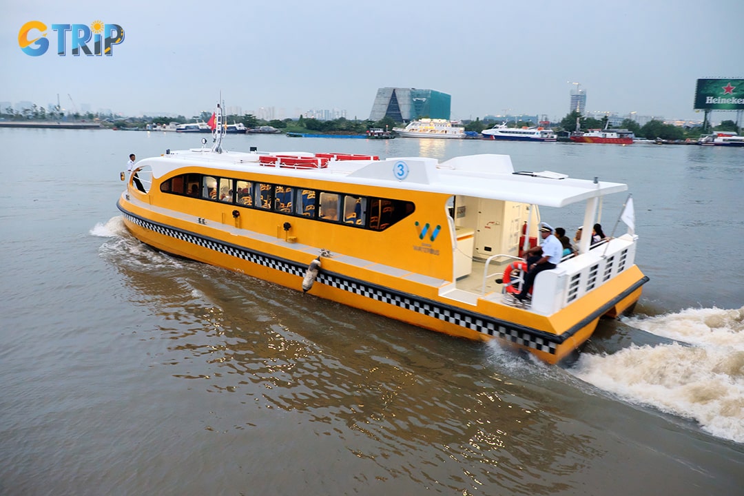 Join the waterbus experience to explore a part of Saigon from above the Saigon River