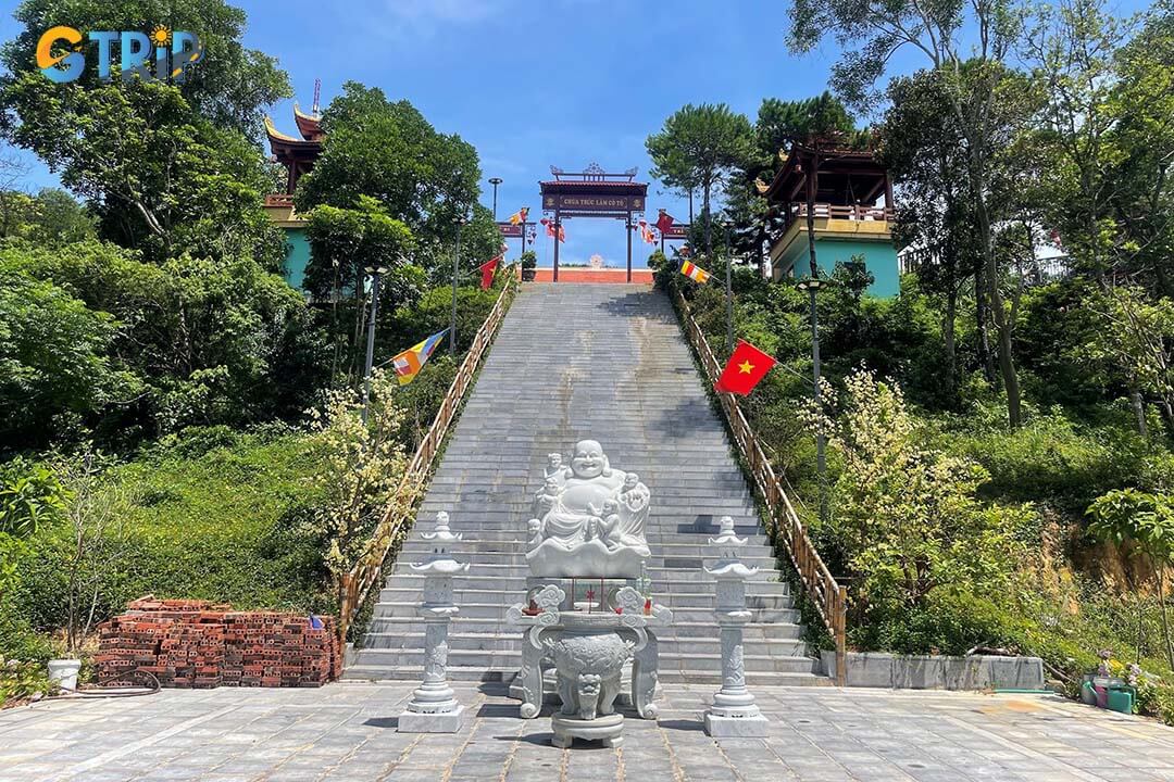 Tam Bao Temple spans 270 m² and features jackfruit wood worship statues in a traditional Northern style