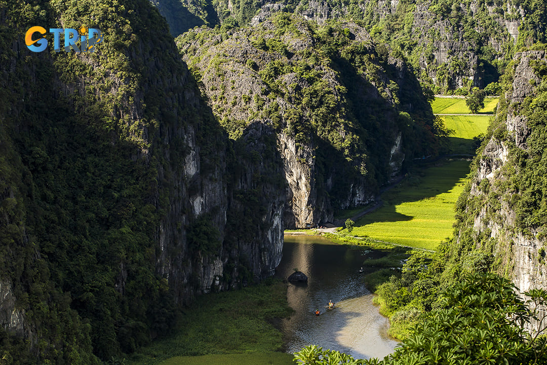 Beautiful landscape on Ninh Binh