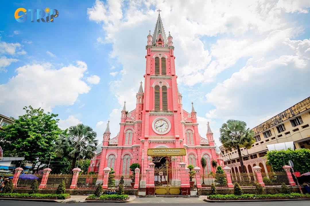 Tan Dinh Church is a historic and architectural gem blending neo-Romanesque, serving as a spiritual hub and cultural symbol since its completion in 1876