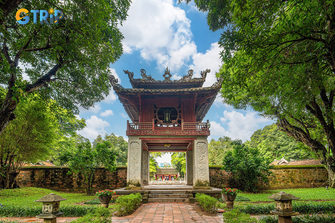 Temple of Literature, near the Fine Arts Museum, showcase historic landmarks with rich culture and beautiful architecture