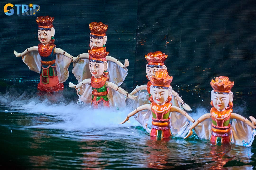 Thang Long Water Puppet Theatre brings Vietnam’s centuries-old water puppetry to life with live music, folk tales, and skillful performances on water