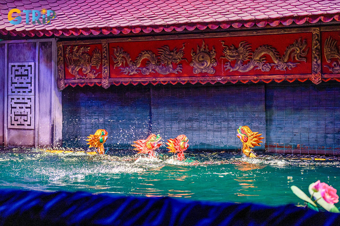 Thang Long Water Puppet Theatre offers multiple daily shows that you can visit